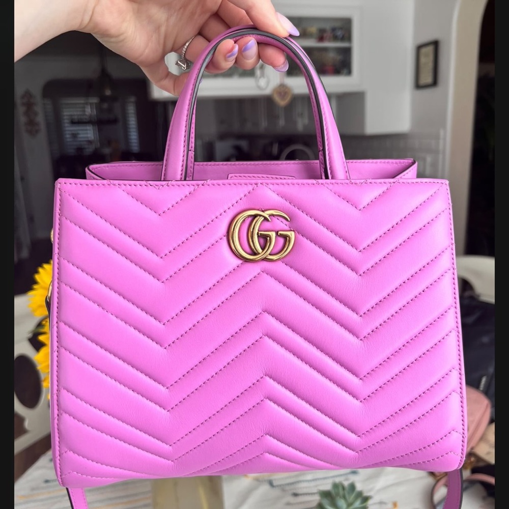 Candy Pink G U C C I B A G - image 2